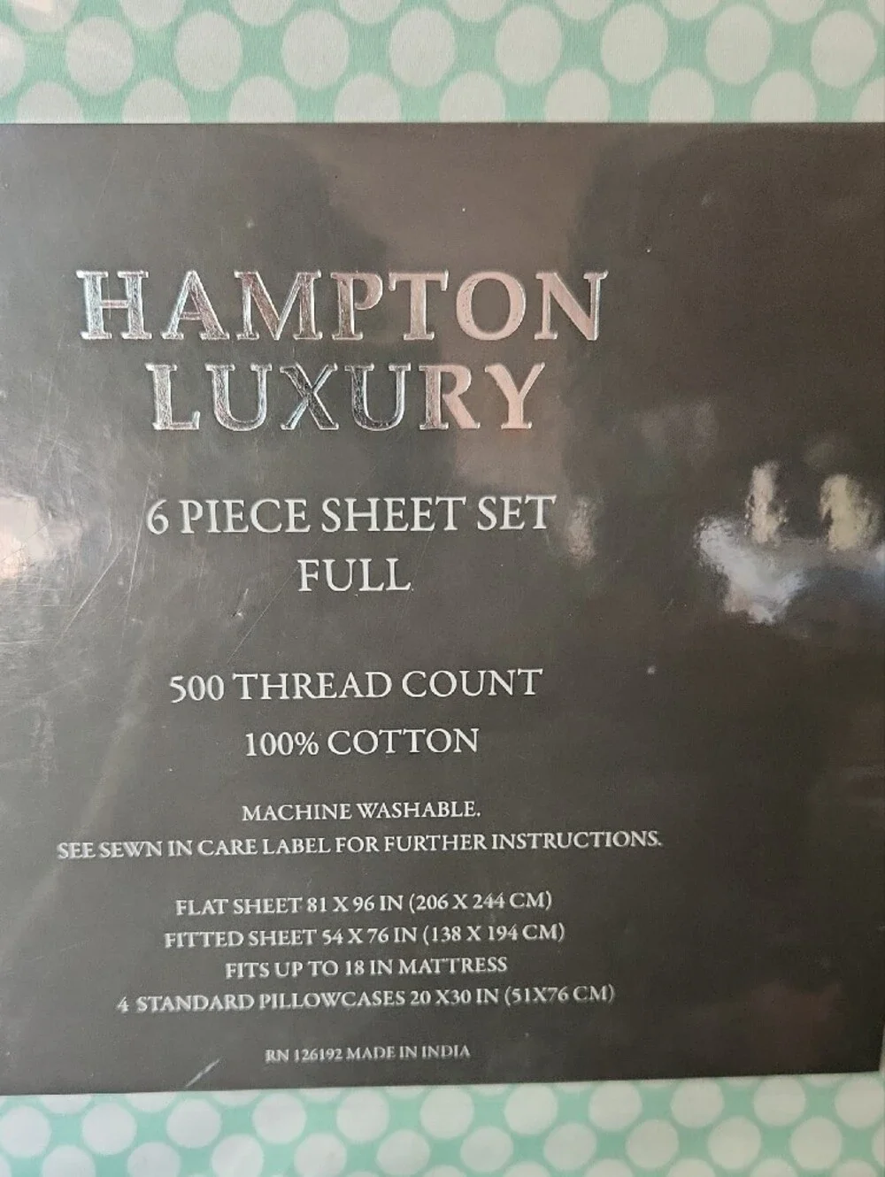 Full Double Sheet Set Cotton With 4 Pillowcases BRAND NEW